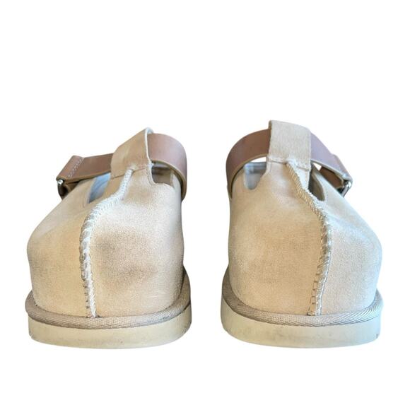 UGG Suede Clog Platform Mules Goldenstar Sand - Picture 3 of 11